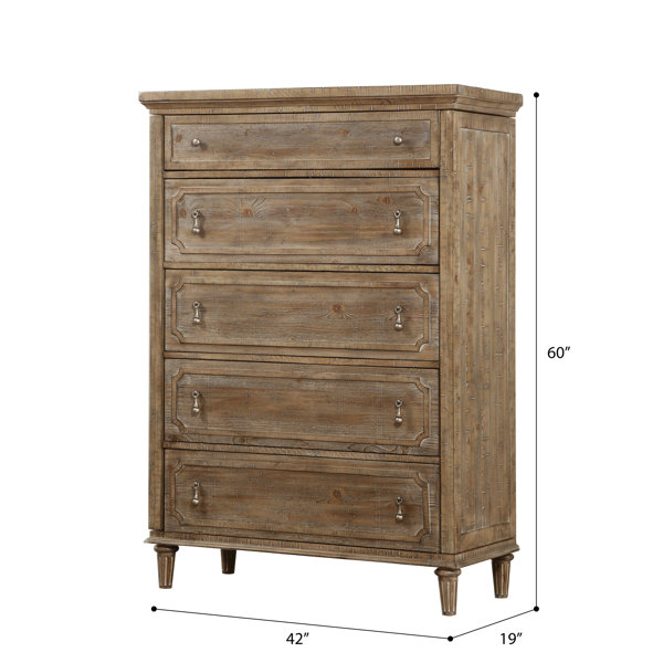 Three Posts™ Kellyton 5 - Drawer Dresser & Reviews | Wayfair